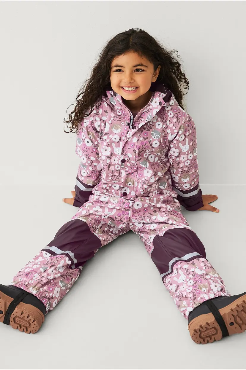 Ellos Collection Regndress med fleece-fôr - Lilla