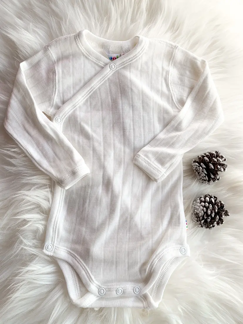 Joha Fold-over body i ull/silke Off-white