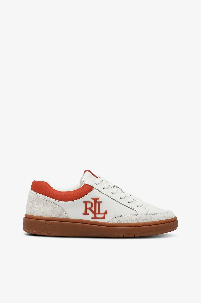 Lauren Ralph Lauren Joggesko Low Top Lace - Hvit