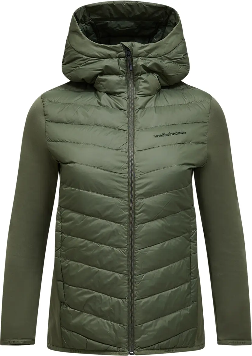 Peak Performance Peak Performance Women's Frost Down Hybrid Hood Pine Needle