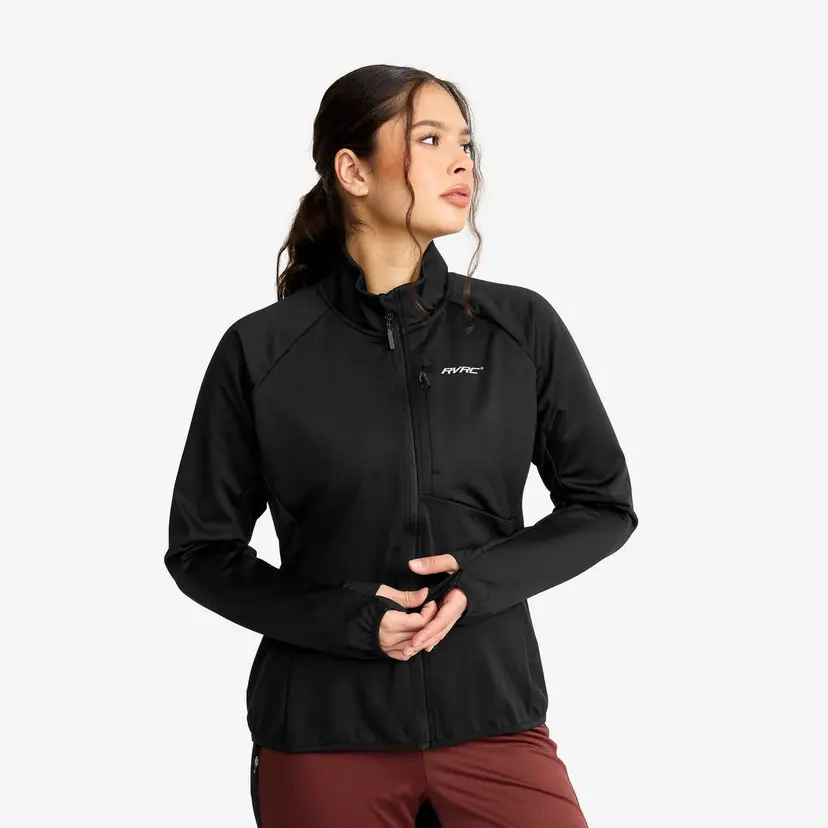 RevolutionRace Pace Wind Jacket Dame Black