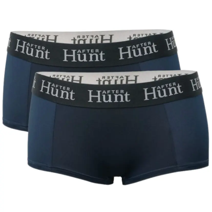 After Hunt After Hunt Womens Boxer Underwear Short 2-pack Dark Blue