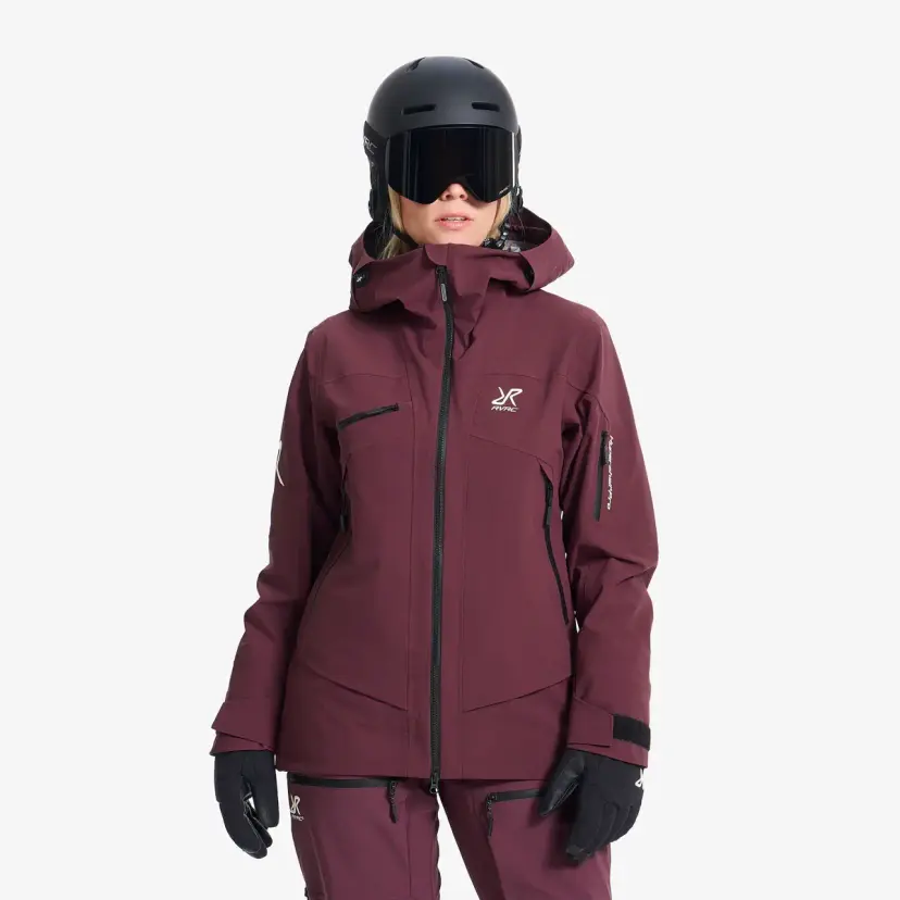 RevolutionRace Atlas 3L Ski Jacket Dame Mauve Wine