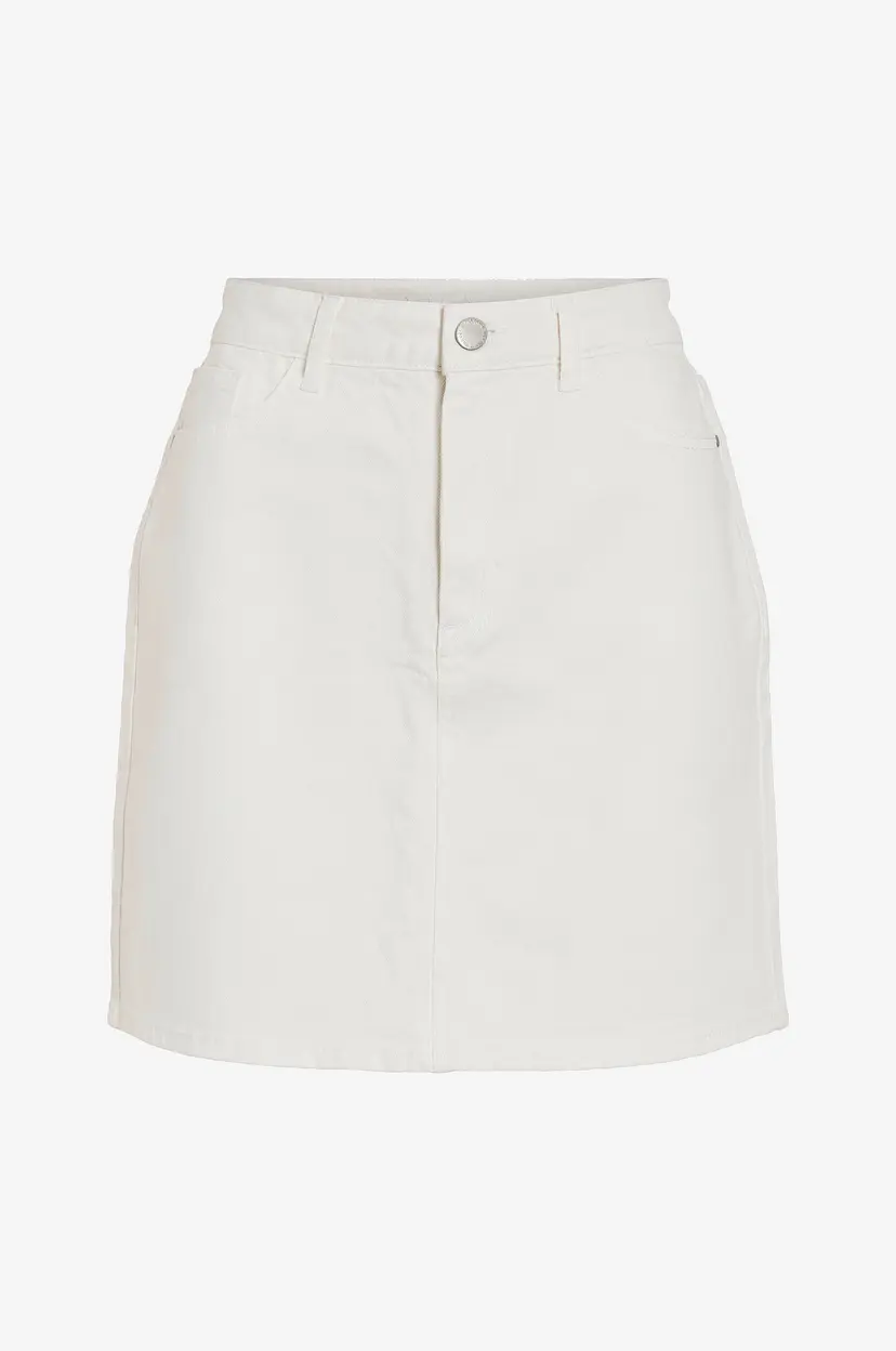 Vila Denim skjørt viKaja Jaf Lbd Denim Skirt - Hvit