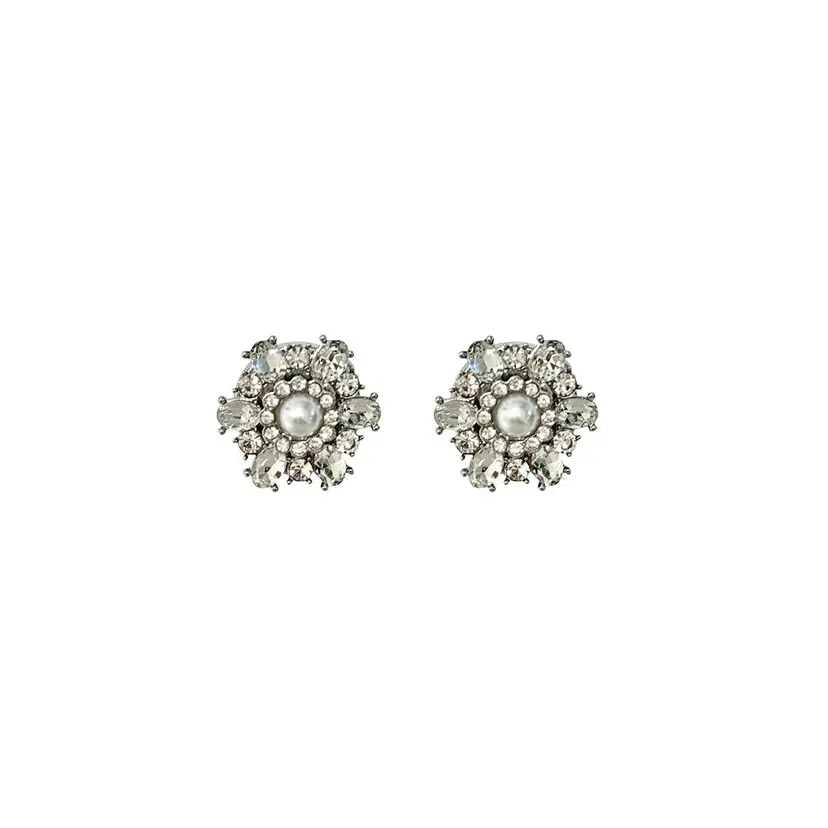 Dark Crystal Vintage w/Pearl Button Covers Silver