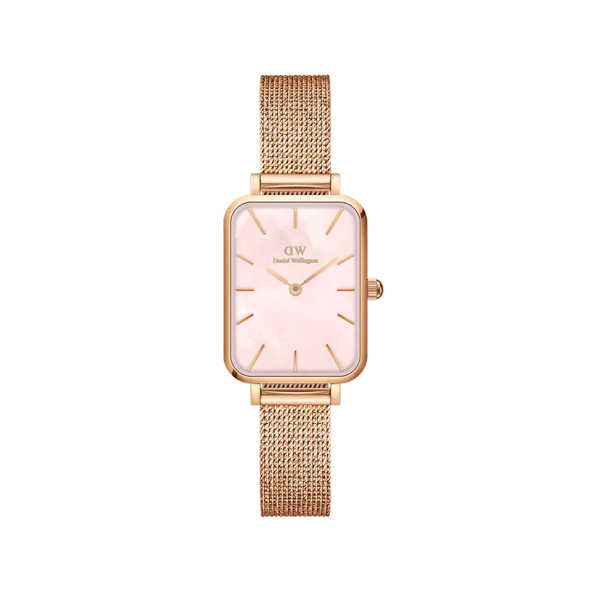 Daniel Wellington Rose Gold 20x26mm Watch Quadro Pressed Melrose Pink Mop | DW