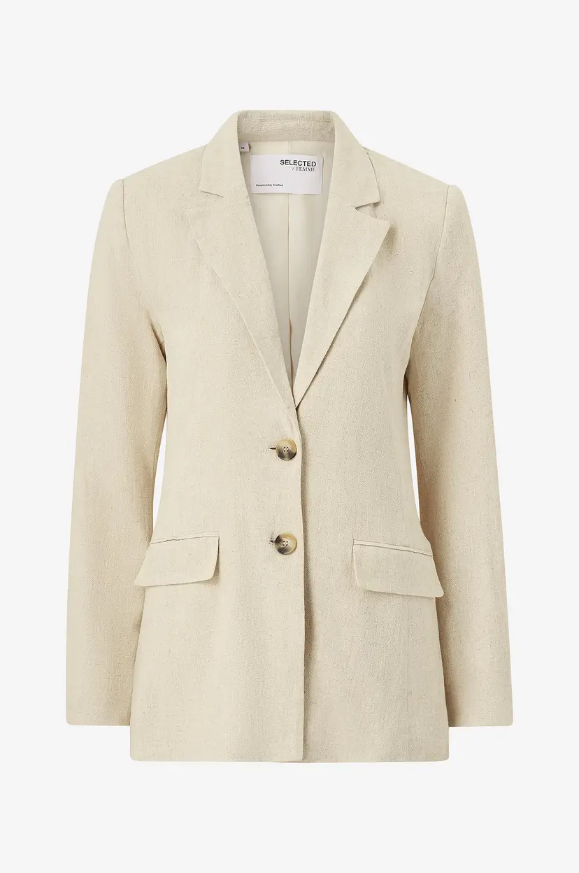 Selected Women Blazer slfViva LS Blazer - Beige