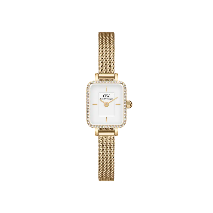 Gold 15.4x18.2mm Watch Quadro Mini Lumine Bezel | DW