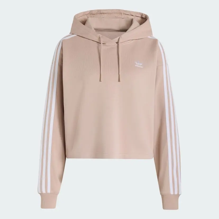 Adidas Adicolor 3-Stripes Short Hoodie