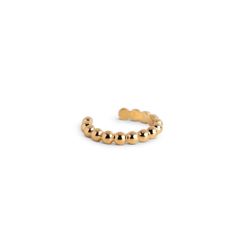 Enamel Enamel - Ball justerbar ring i forgyldt sølv - R97G