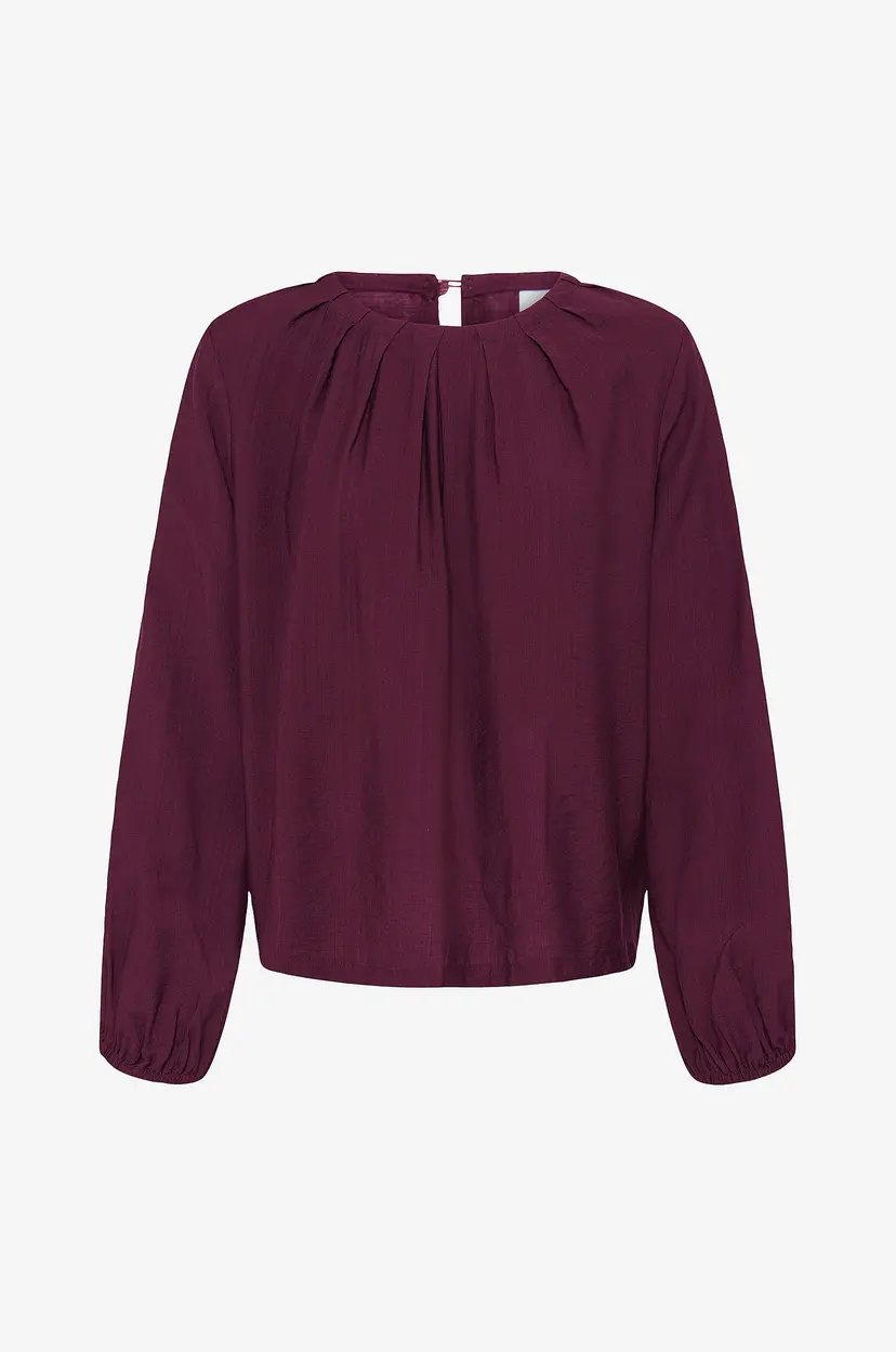 Ichi Bluse Ihimelda Ls2 - Rød