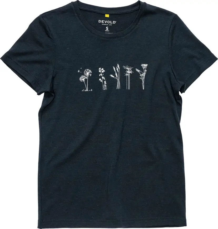 Devold Devold Women's Classic Flowers Tee Ink