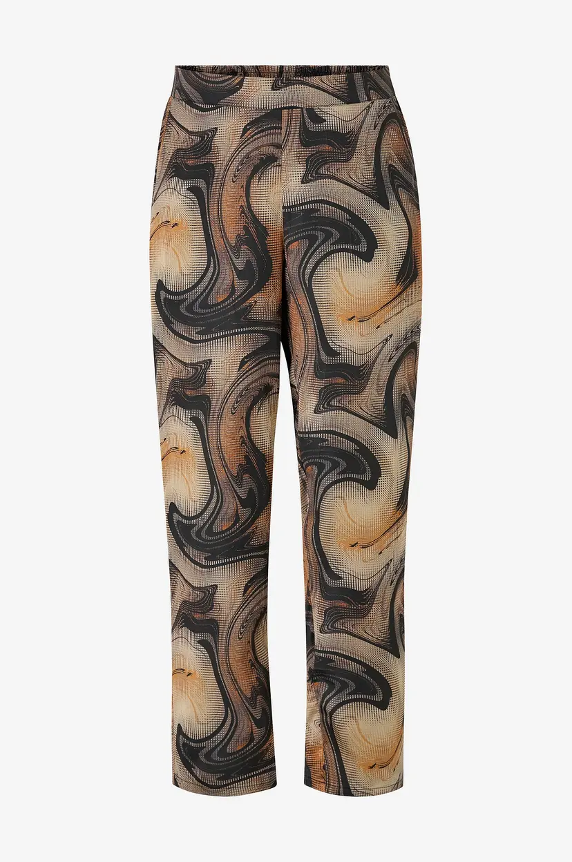 NO. 1 BY OX Bukse Wide Leg - Brun
