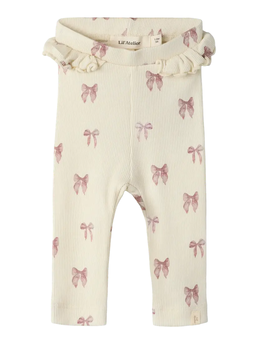 Lil`Atelier Leggings "GAVO" Turtledove Bow