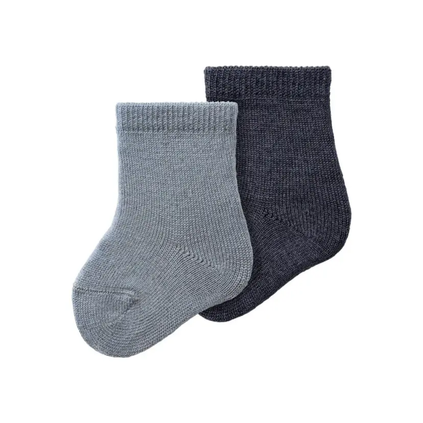 NAME IT Name It - 2 Pk Ullsokker Baby Wakta Tradewinds/ Ombre Blue