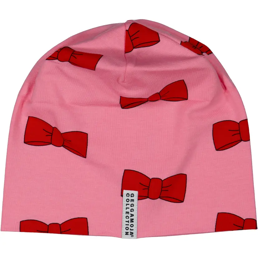 Geggamoja Fleecemössa Bambu Rosett Rosa - XS 1-2 år