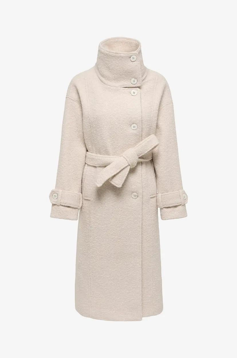 ONLY Kåpe Onlbrandy High Neck Coat Otw - Grå