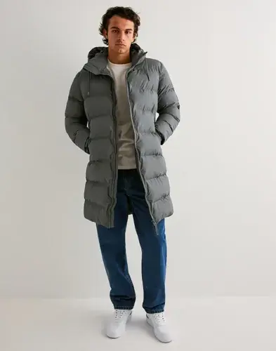 Rains Rains Alta Long Puffer Jacket W3T4 Dunjakker Grå