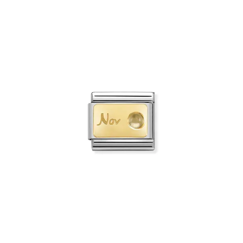 Nomination Month Stone November Citrine Gold