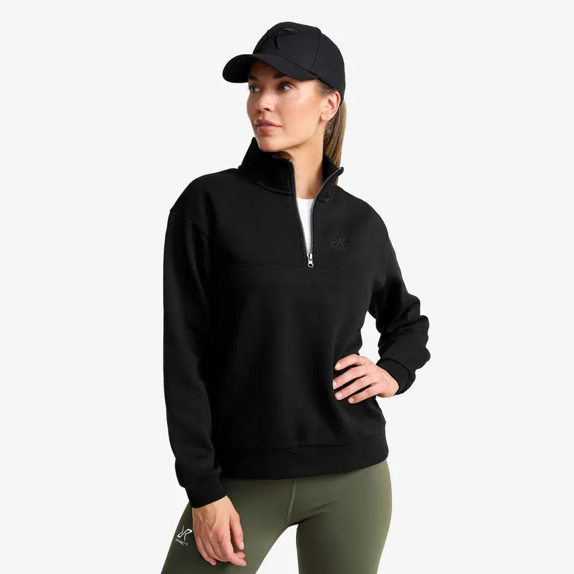 RevolutionRace RVRC Half-zip Sweater Dame Black