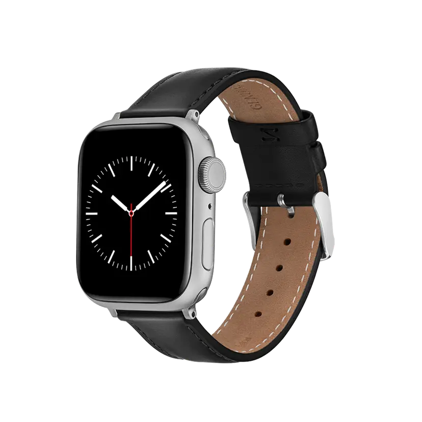 Daniel Wellington Silver Smartwatch Strap Leather | DW