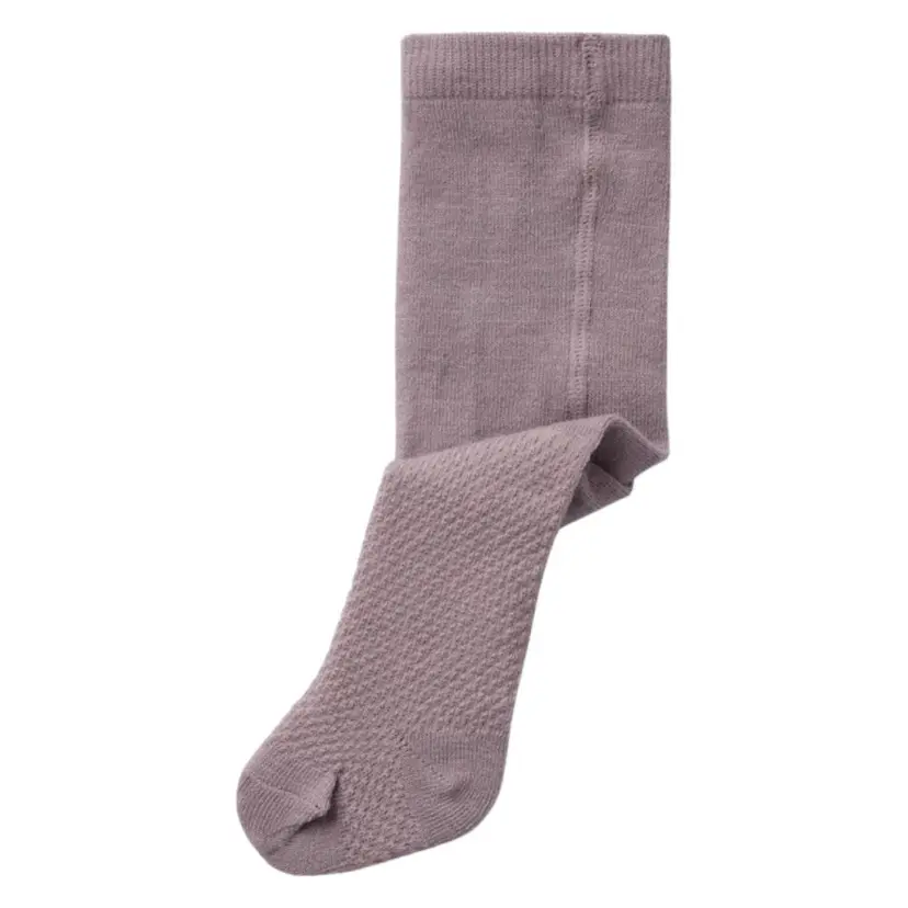 NAME IT Name It - Strømpebukse i Ull Baby Wakma Structure Purple Dove