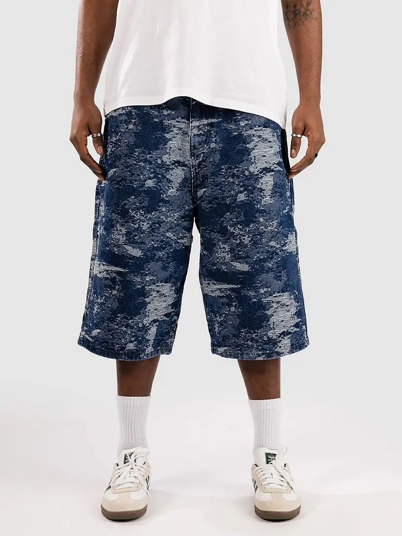 Blue Tomato Blue Tomato Jacquard Denim Shorts blå