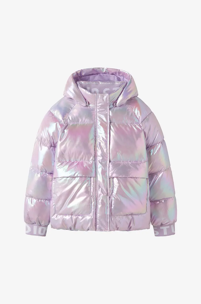 NAME IT Jakke nkfMalan Puffer Jacket Foil - Rosa