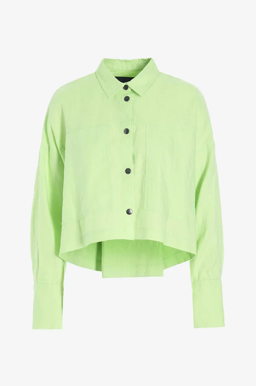 Bitte Kai Rand Lin jakke Lazy Linen - Grønn
