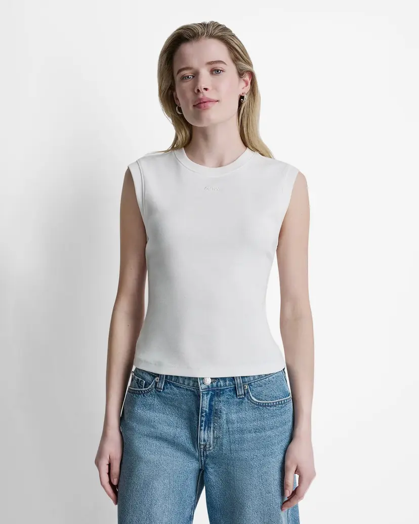 DKNY Jeans DKNY Jeans DJ6T1788 White T-shirt