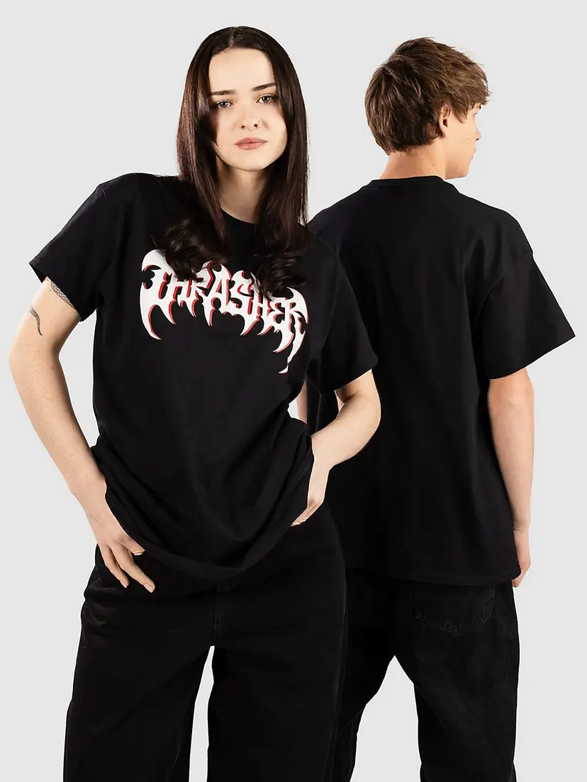 Thrasher Thrasher Heavy Metal T-skjorte svart