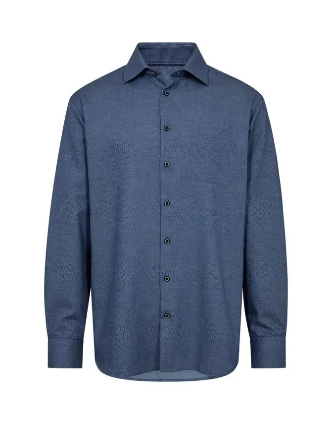 Black Blue Shirt l/s regular fit