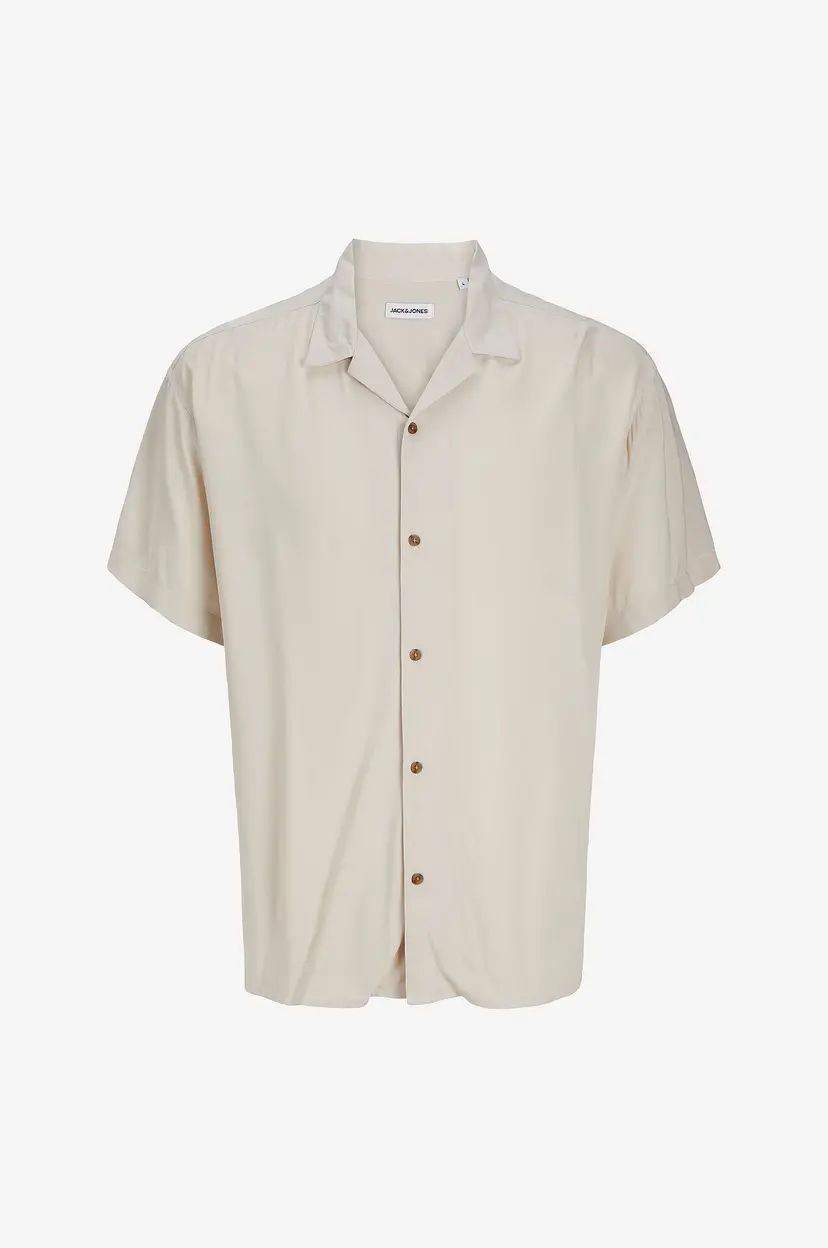 Jack & Jones Skjorte jjeJeff Solid Resort Shirt S/S SN - Grå