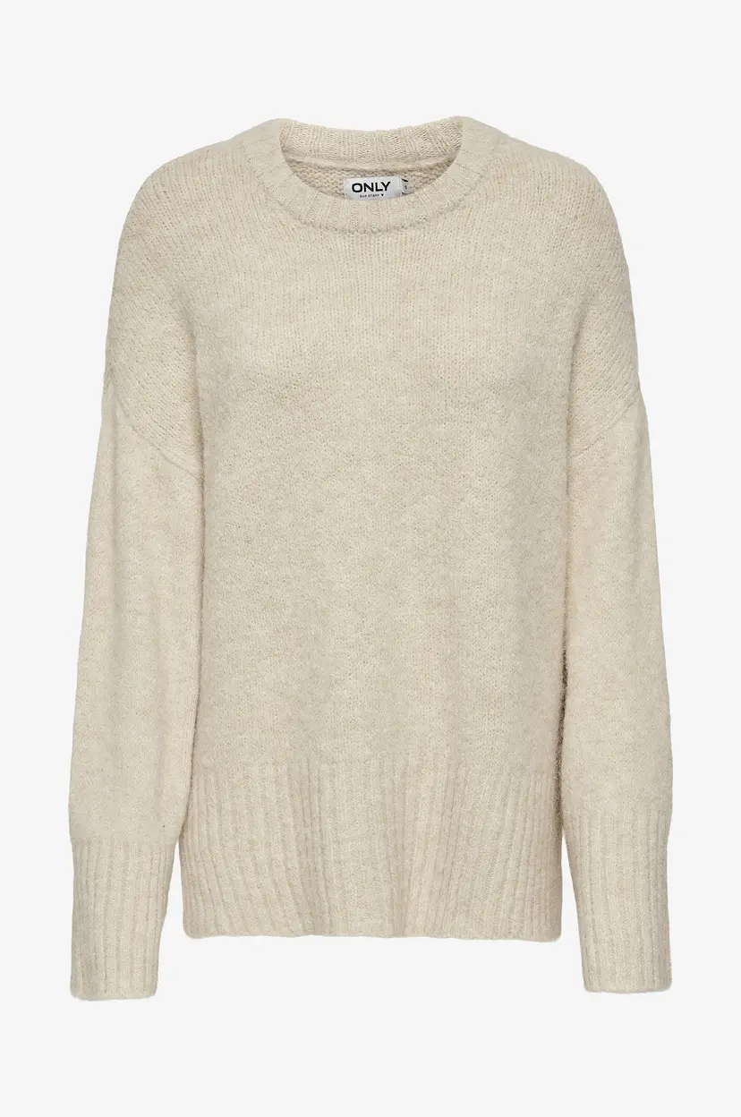 ONLY Genser onlMaggie Life LS Loose Onek CC Knt - Beige