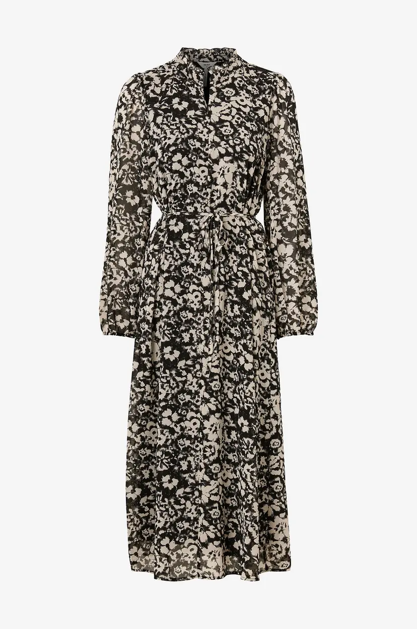 Object Collectors Item Maxikjole objJill L/S Dress PB15 - Beige