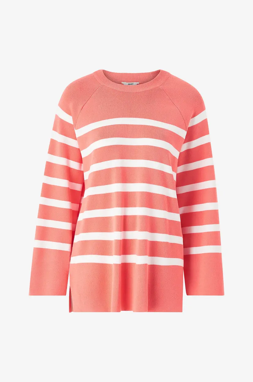 Object Collectors Item Genser objEster LS Knit Top - Flerfarget
