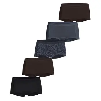 Björn Borg Björn Borg Truser 5P Everyday Boxer Shorts Grå/Svart økologisk bomull Dame