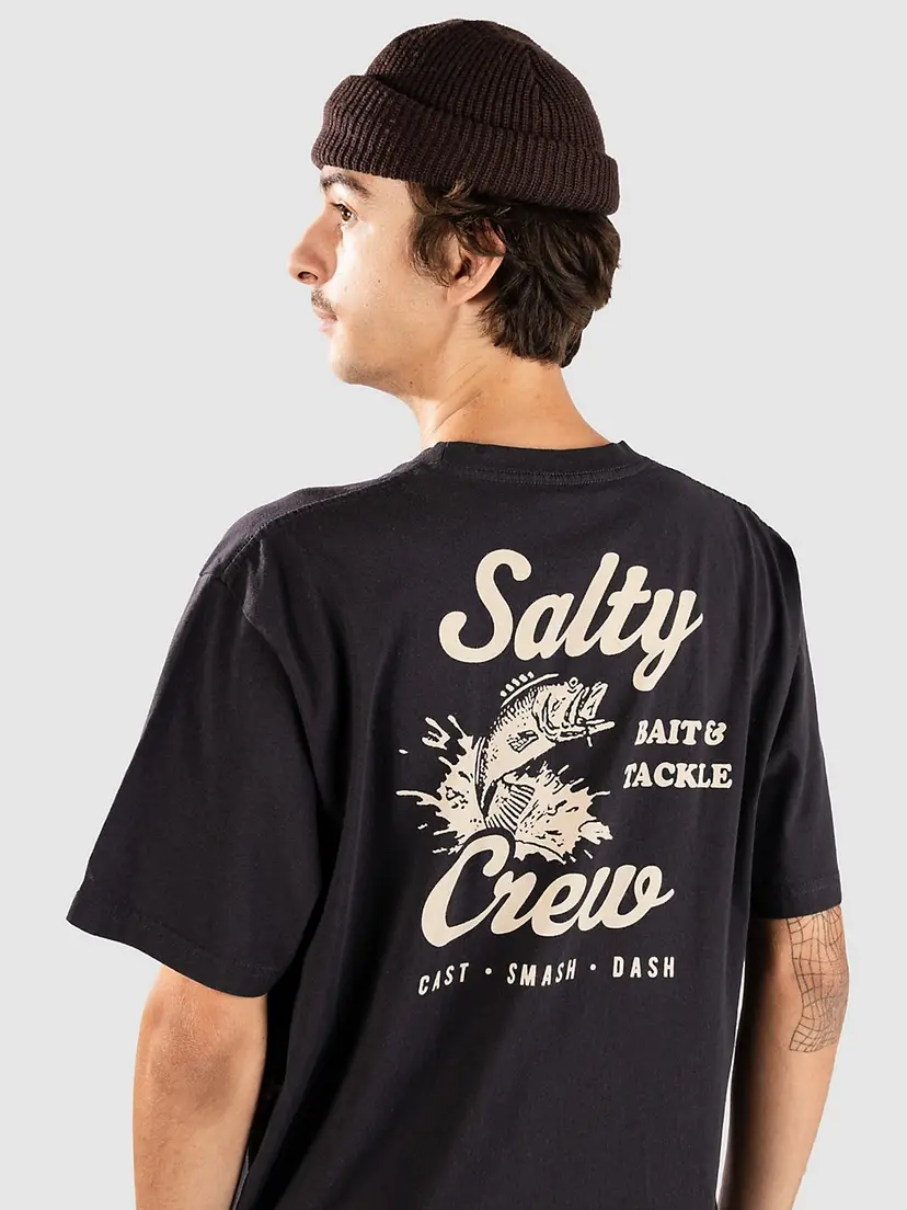 Salty Crew Salty Crew Bait & Tackle Vintage T-skjorte svart