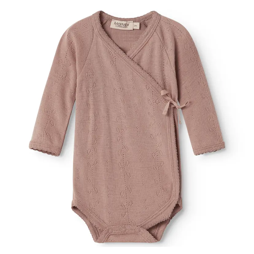 Marmar Copenhagen MarMar - Body i Ull Omslag Pointelle Belita Burnt Rose