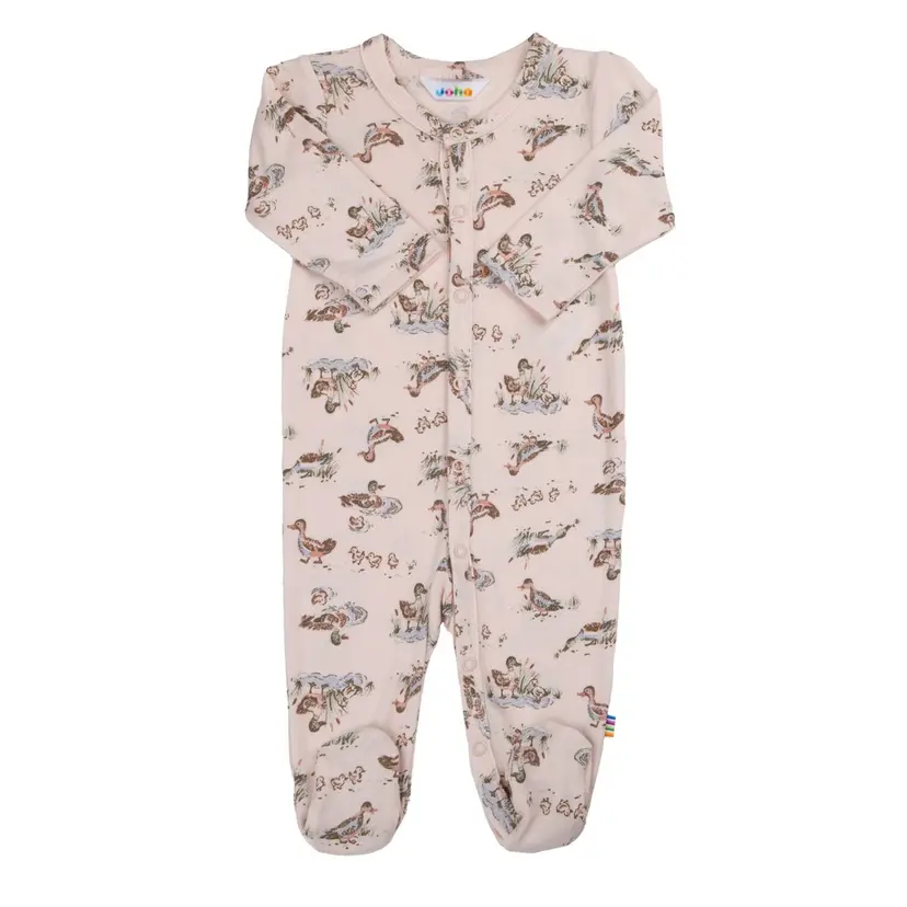 Joha Joha Lake Bambus Jumpsuit W/Foot Lys Rosa (40 1-2 mnd)