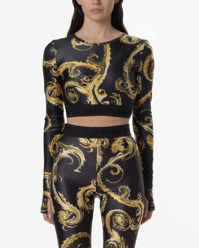 Versace Jeans Couture Versace Jeans Couture 77HAH218 Golden Cropped sweatshirt