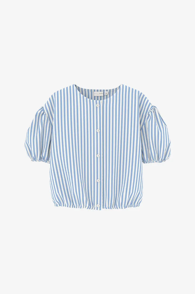 NAME IT Bluse nkfelma SS Short Top - Blå