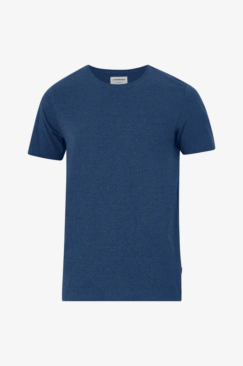 Lindbergh T-shirt Mouliné O-neck Tee S/S - Blå