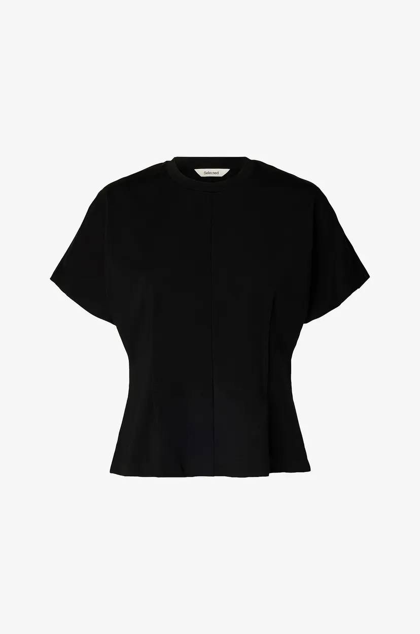 Selected Women Topp Slwera Ss Top - Svart