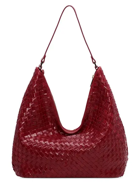 ADAX ADAX Mindy Salerno Flettet Skuldertaske Amaretto 294026