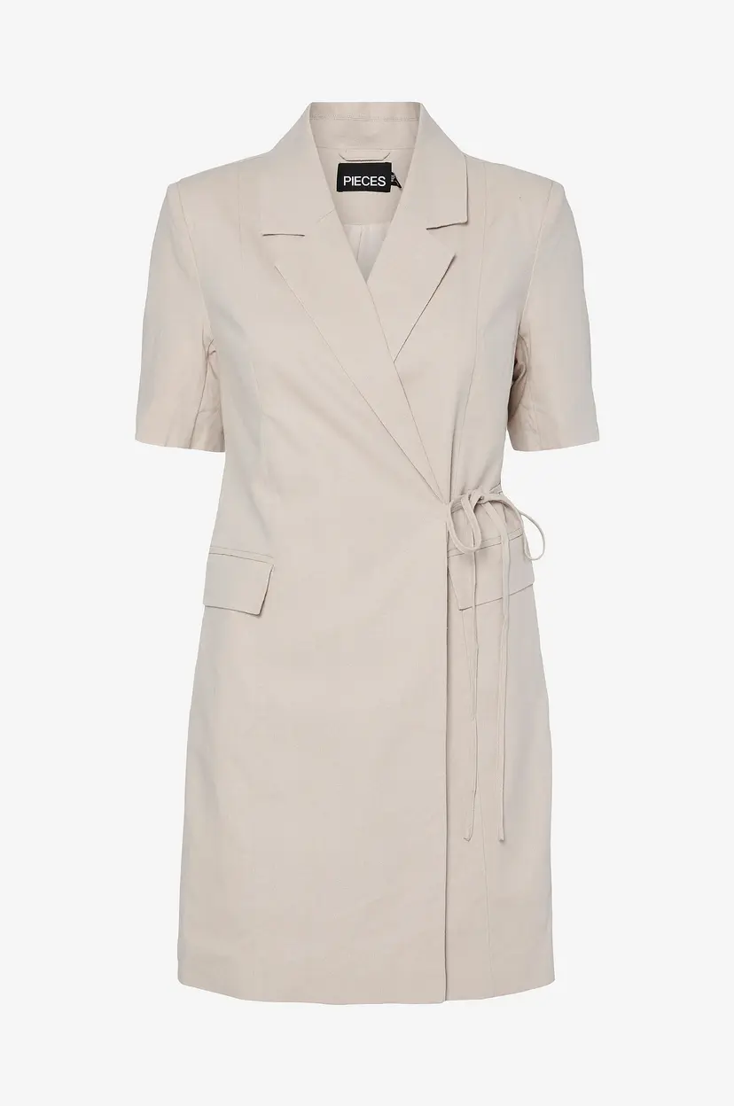 Pieces Kjole pcTiki Blazer Dress - Beige