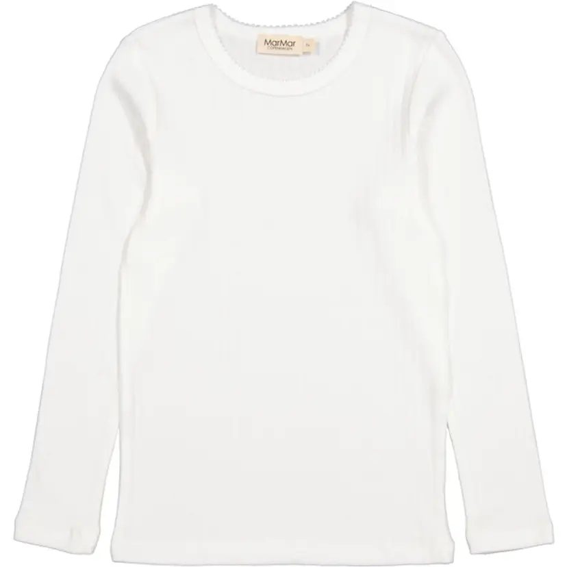 Marmar Copenhagen MarMar T-shirts Modal Pointelle Tamra Gentle White (98 /3 år)