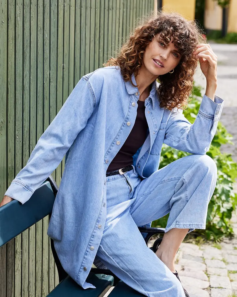 Fransa Skjortekjole Lise Denim