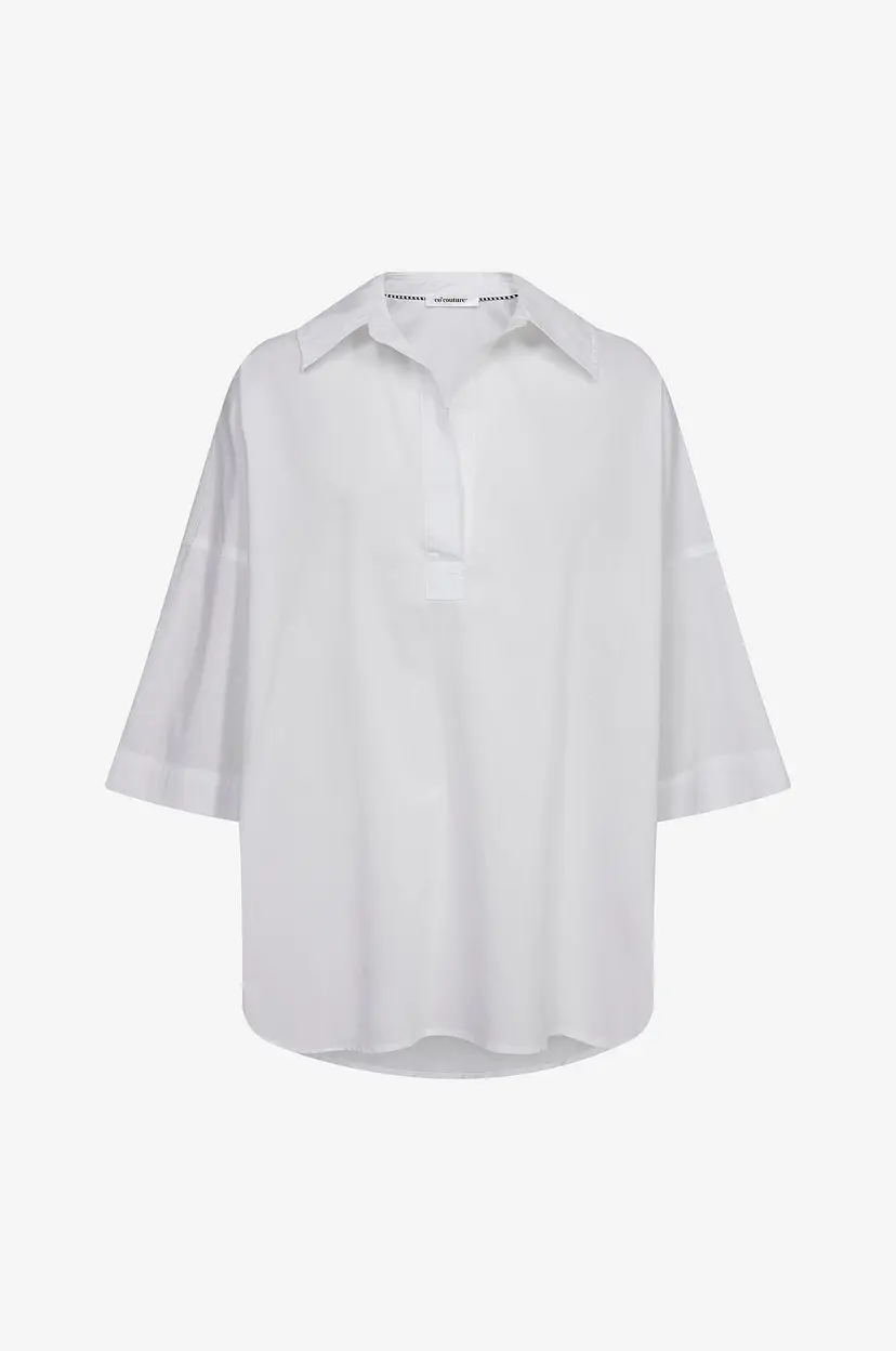 Co'couture Bluse PrimaCC Pullover Shirt - Hvit