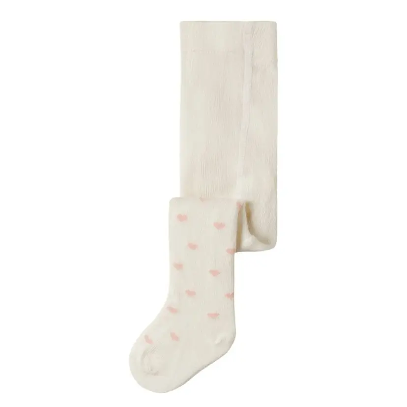 Lil`Atelier Lil'Atelier - Strømpebukse med Hjerter Baby Reba Turtledove